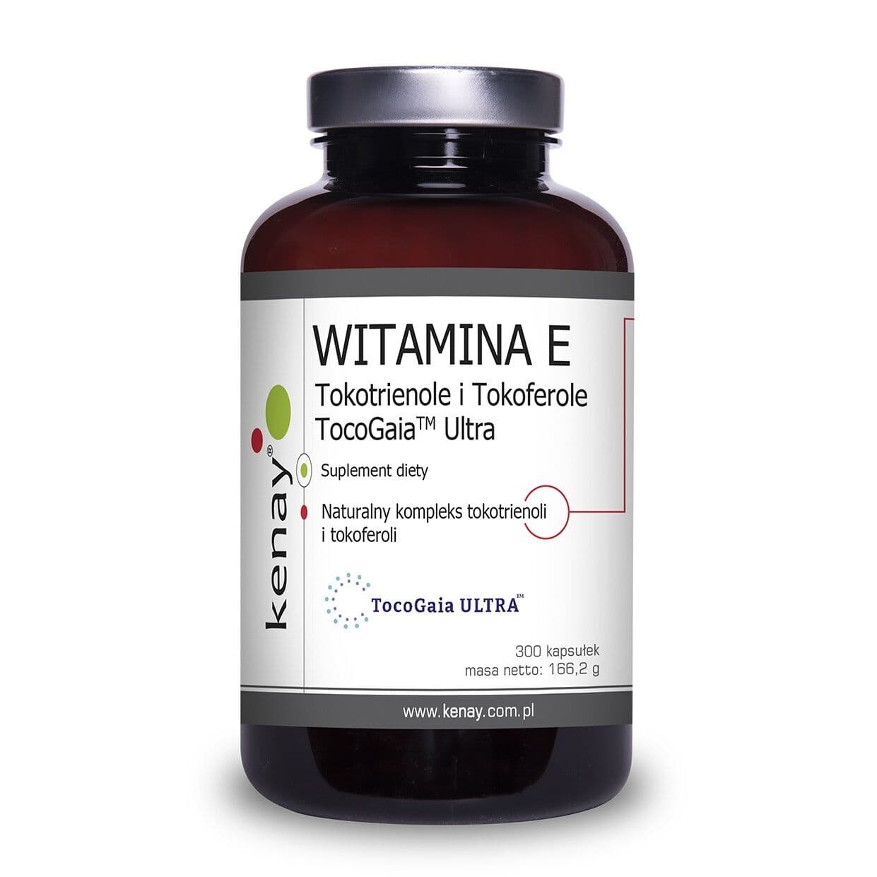 KENAY Vitamin E Tocotrienols and Tocopherols TocoGaia Ultra (300 capsules)