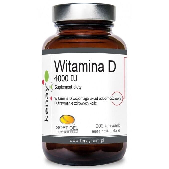 KENAY Vitamin D3, 4000 IU, 100 µg (300 capsules)