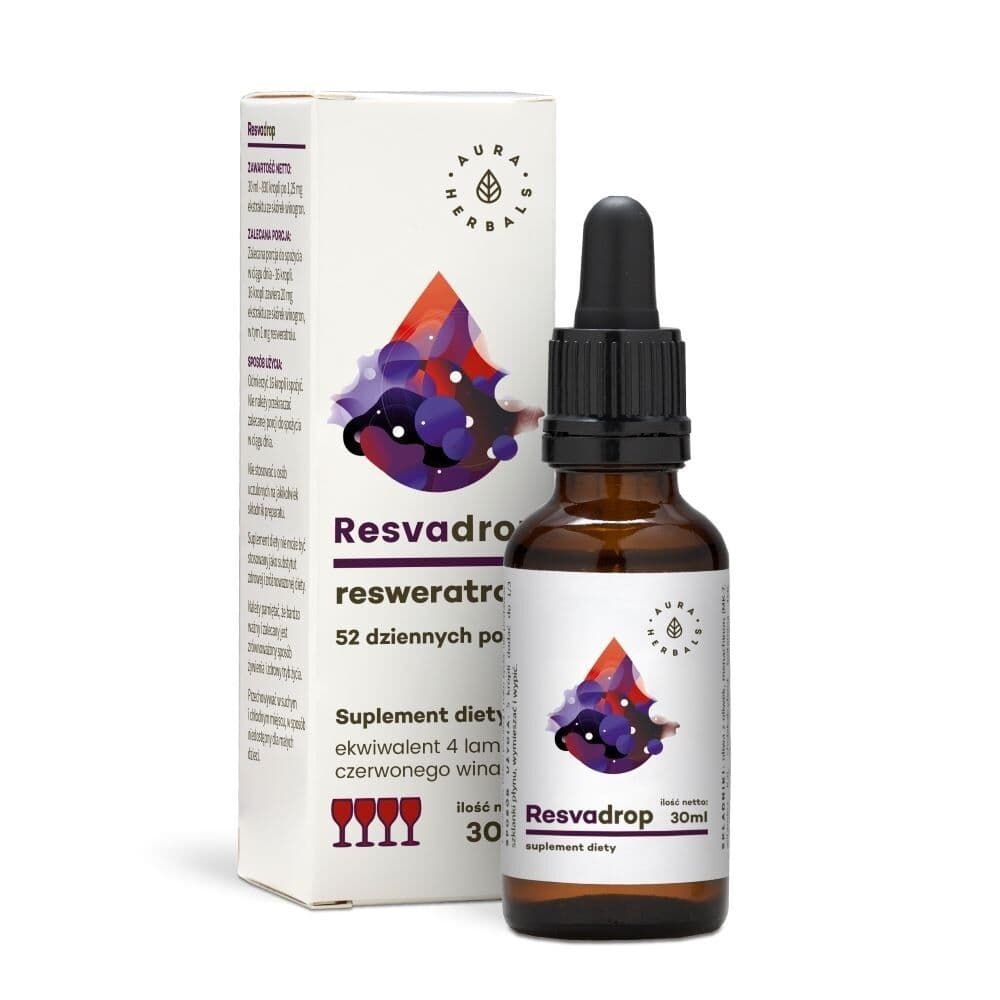 AURA HERBALS Resvadrop, resveratrol (30 ml)