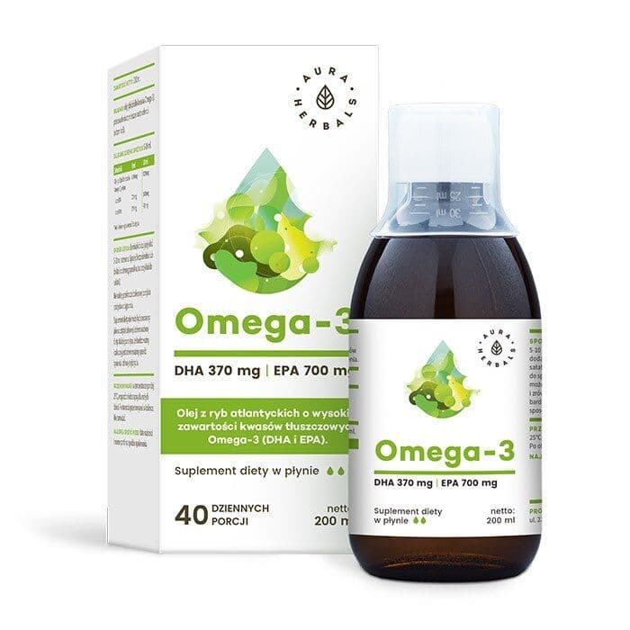 AURA HERBALS Omega-3 -370 DHA / 700 EPA (200 ml)