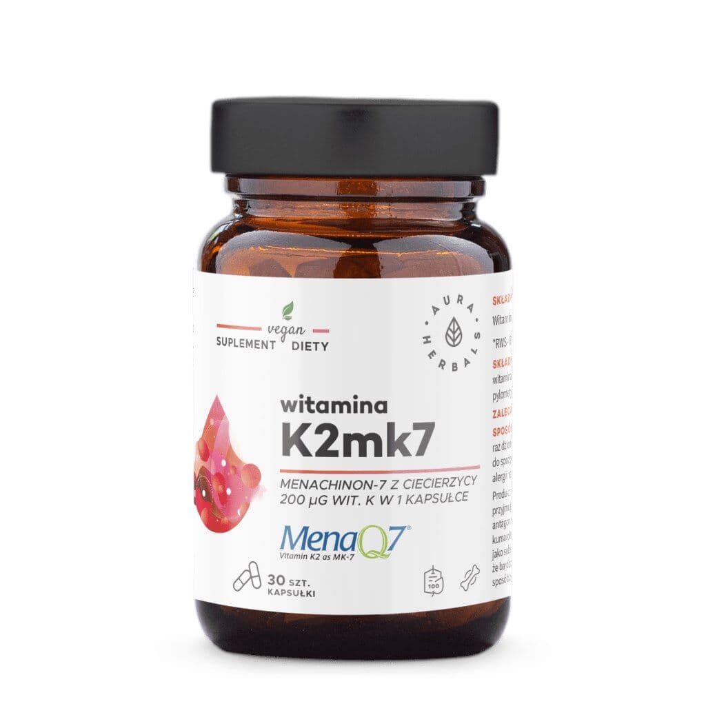 AURA HERBALS Vitamin K2 MK7, 200 µg (30 capsules)