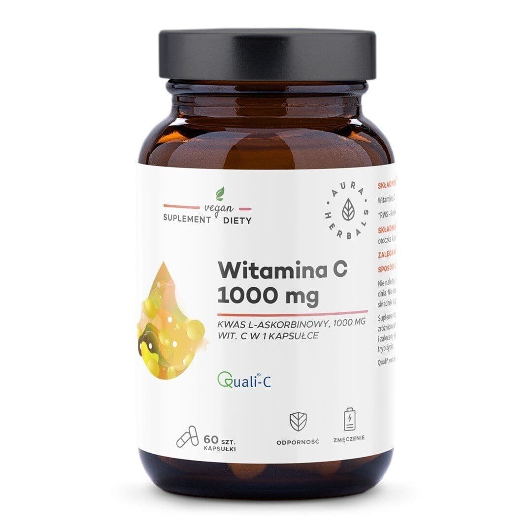 AURA HERBALS Vitamin C, 1000 mg (60 capsules)