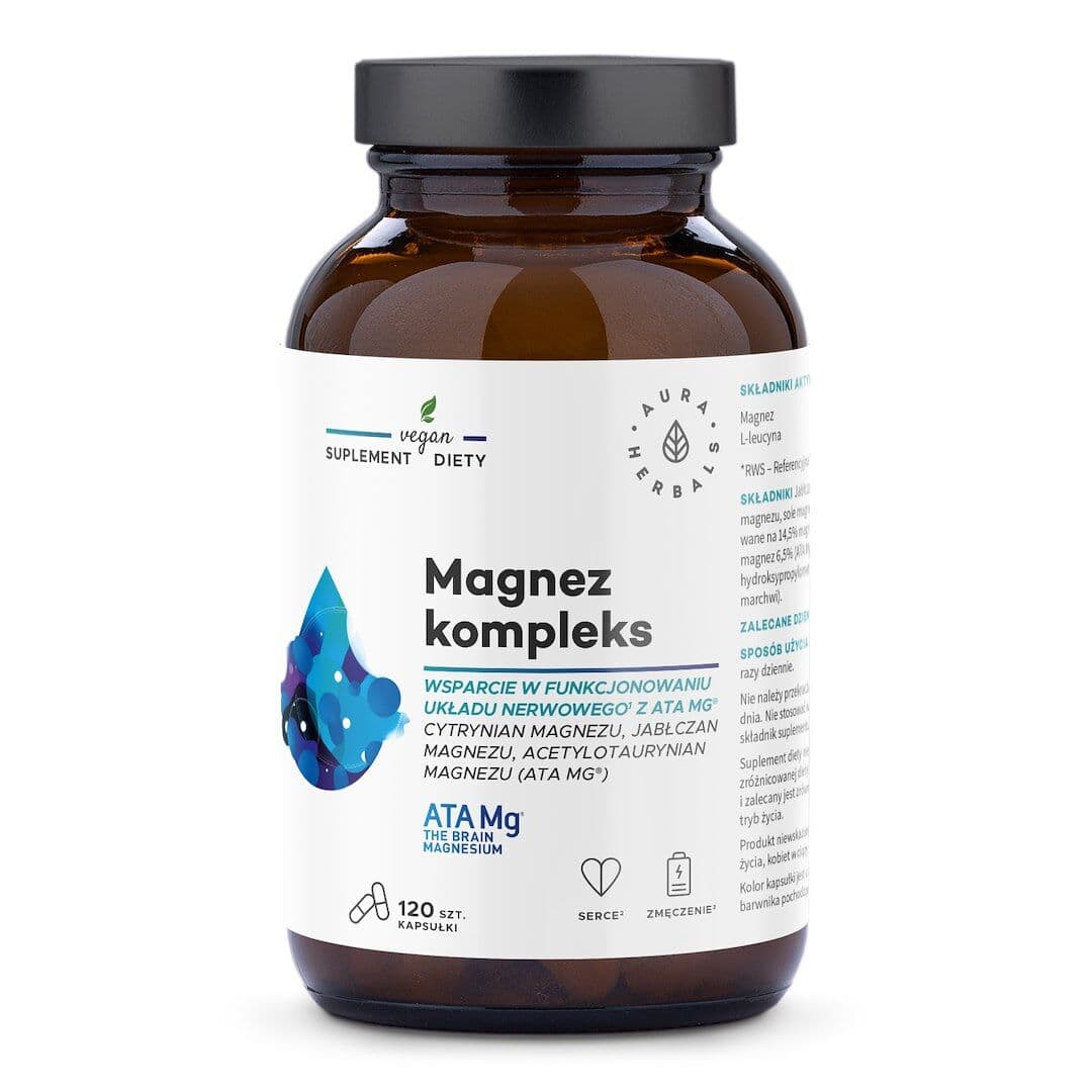 AURA HERBALS Magnesium Complex, ATA Mg (120 capsules)