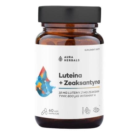 AURA HERBALS Lutein + Zeaxanthin + Vitamin A (60 capsules)