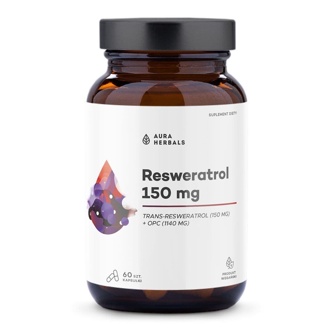 AURA HERBALS Resveratrol 150 mg (60 Kapseln)