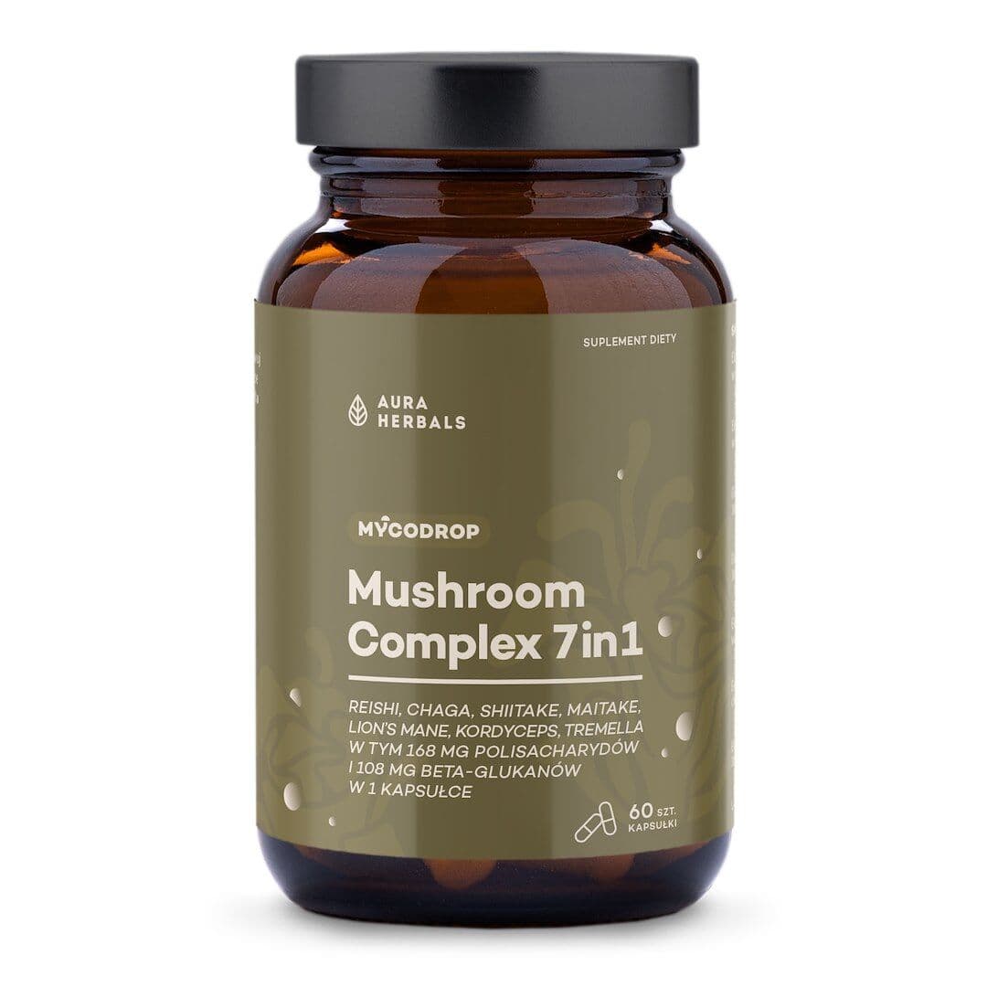 AURA HERBALS Mycodrop, Mushroom Complex 7 in 1 (60 capsules)