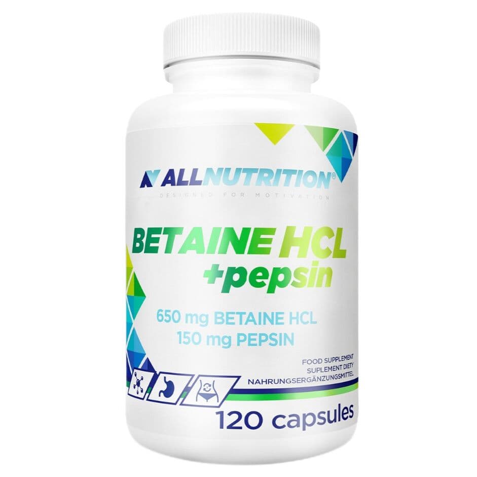 Allnutrition - Betaine HCl + Pepsin - 120 capsules (EAN 5902837765204)