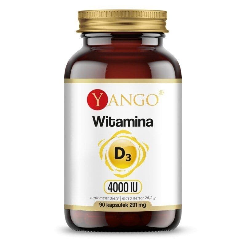 YANGO Vitamin D3, 4000 IU, 100 µg (90 capsules)