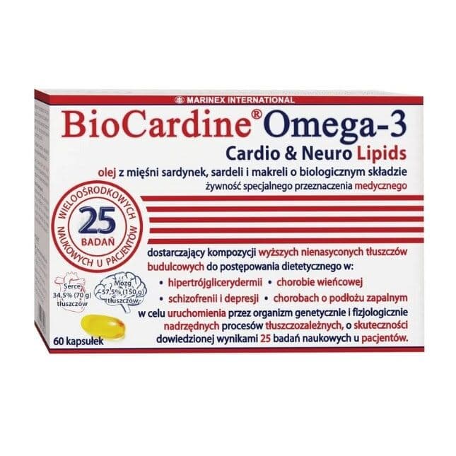 MARINEX BioCardine Omega-3 Cardio & Neuro Lipids (60 capsules)