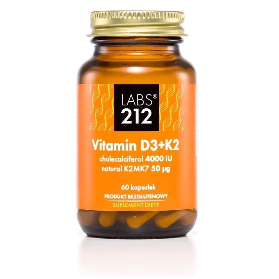 LABS212 Vitamin D3, 4000 IU, 100 µg + K2 (60 capsules)