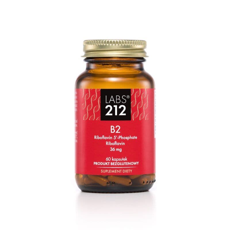 LABS212 Vitamin B2 Riboflavin 5'-Phosphate + Riboflavin (60 capsules)