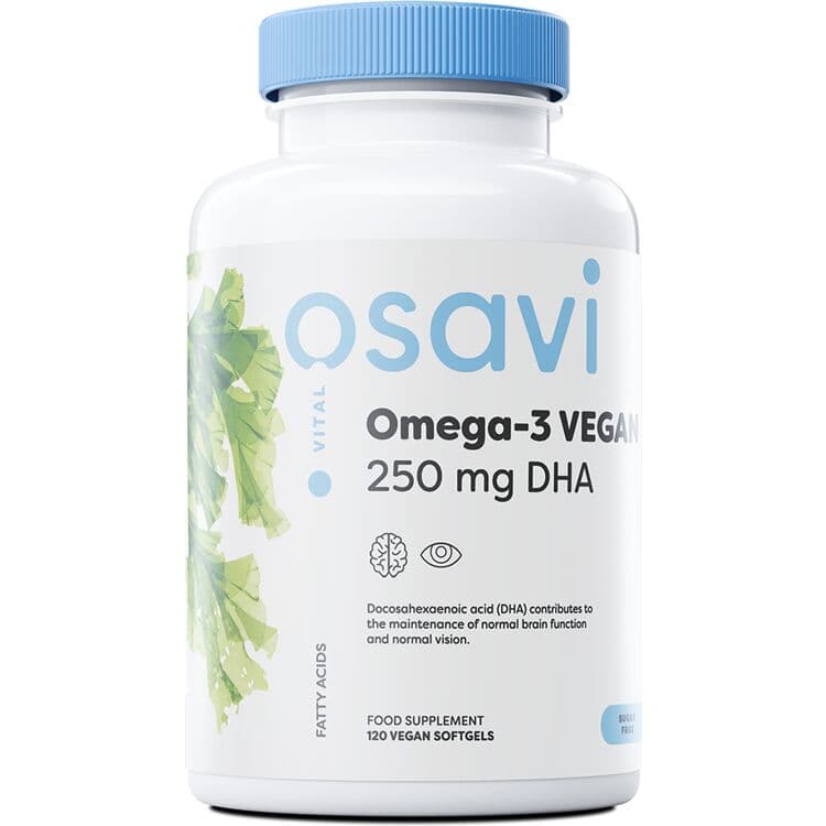 Omega-3 Vegan, 250mg DHA - 120 vegan softgel