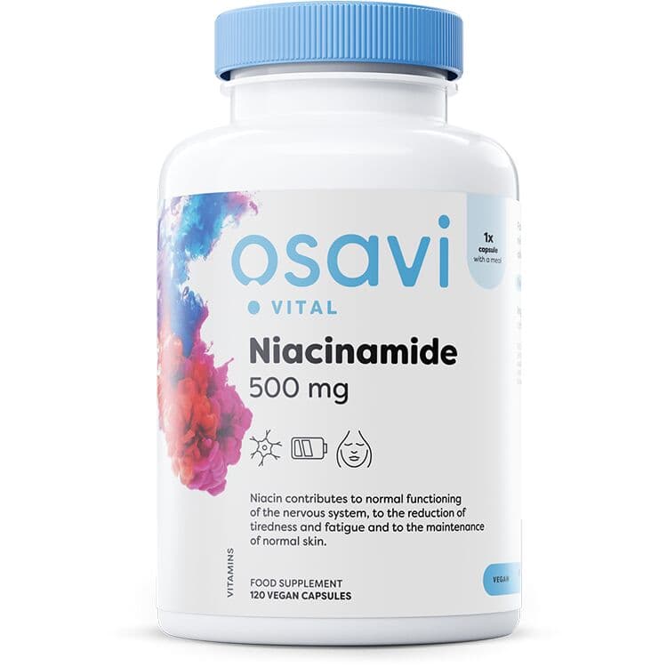 Niacinamide, 500mg – 120 vegan capsules