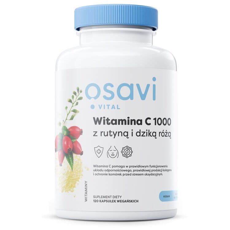OSAVI Vitamin C 1000 with Rutin & Rose Hip (120 vcaps)
