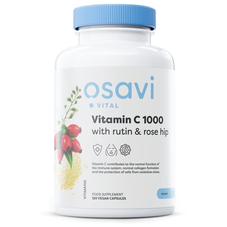 Vitamin C1000 with Rutin & Rose Hip – 120 vegan capsules