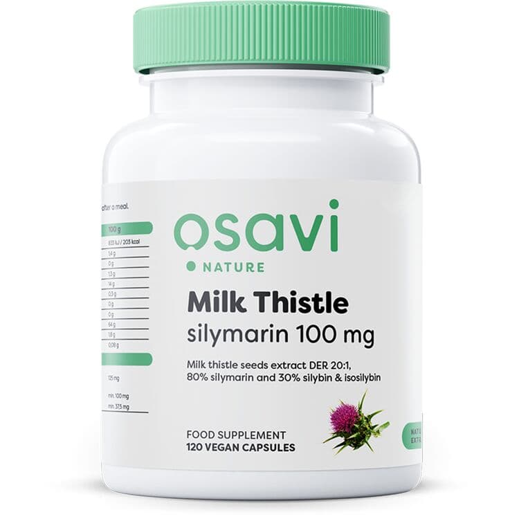 Milk Thistle, Silymarin 100mg – 120 vegan capsules