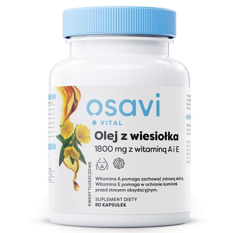 OSAVI Evening Primrose, 600 mg with vitamin A & E (60 capsules)