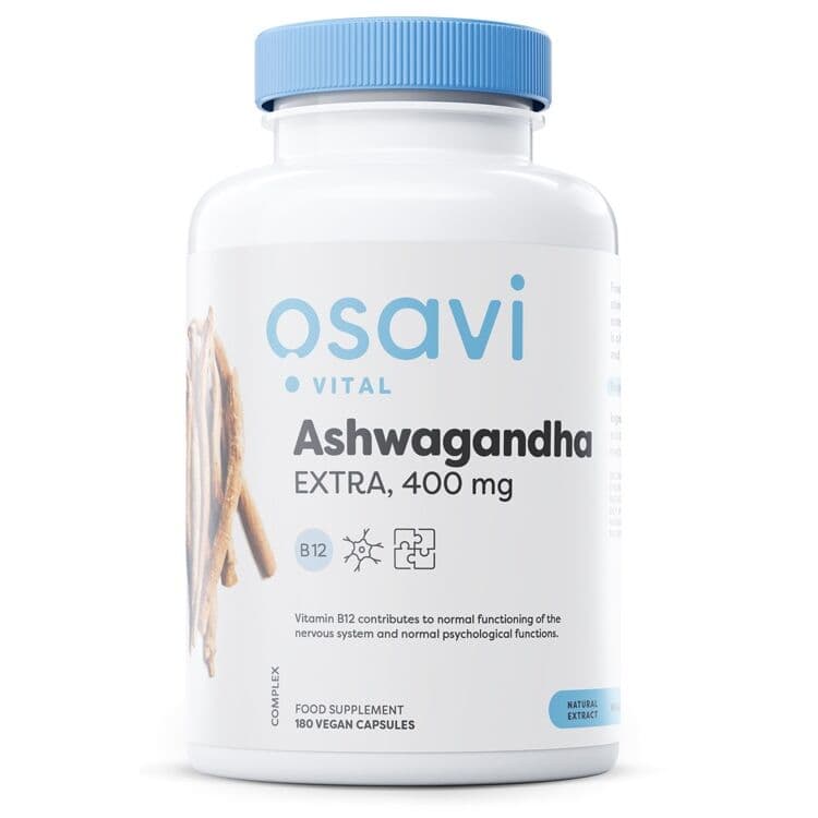 Ashwagandha Extra, 400mg - 180 vegan capsules