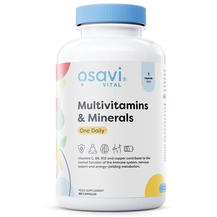 Multivitamins & Minerals One Daily – 180 capsules