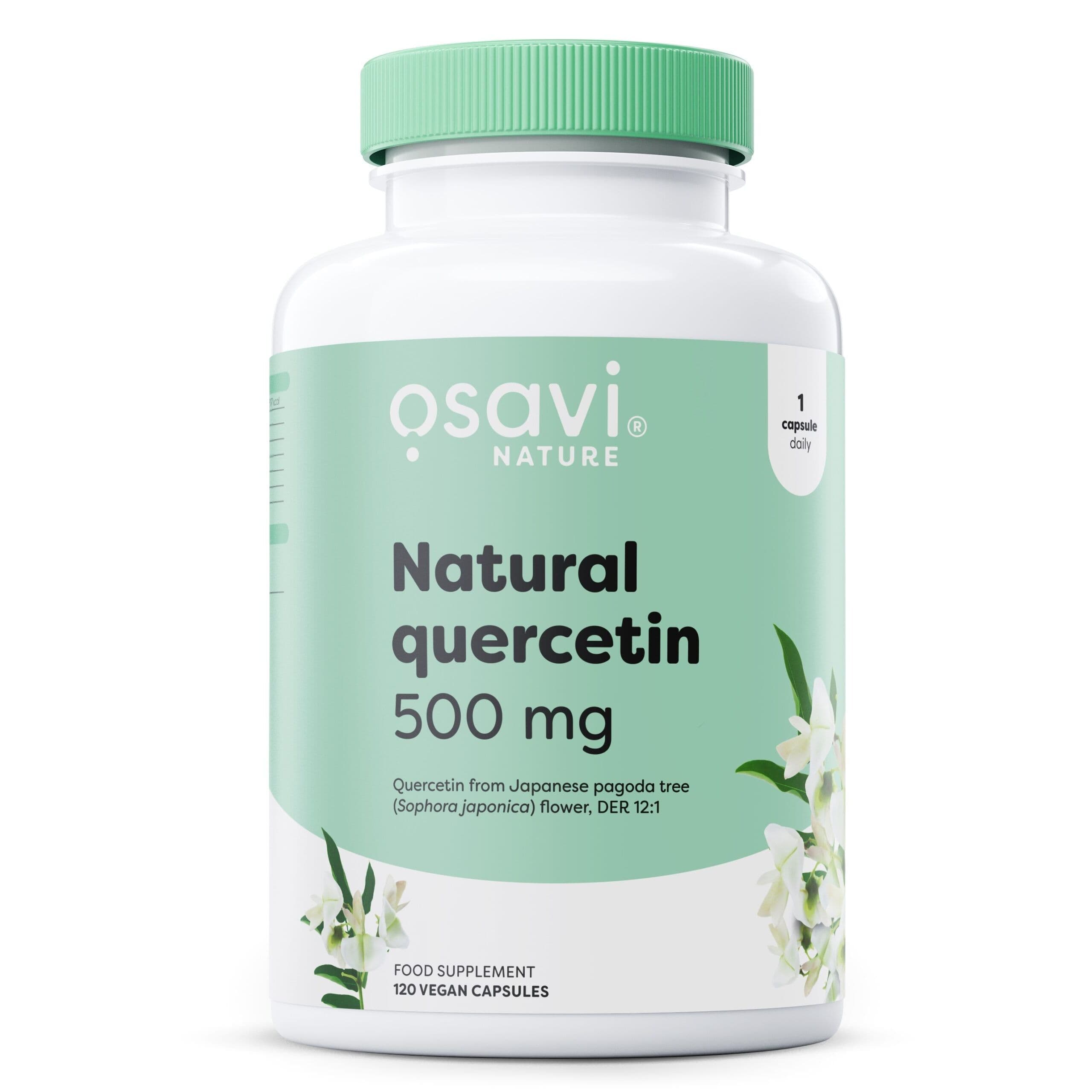 Natural Quercetin, 500mg – 120 vegan capsules