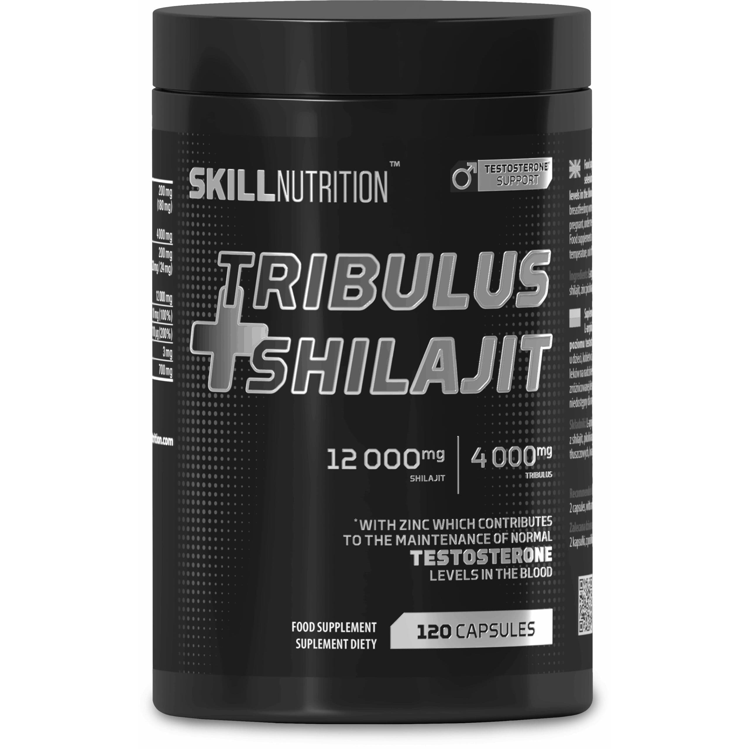 Tribulus + Shilajit - 120 vegan capsules