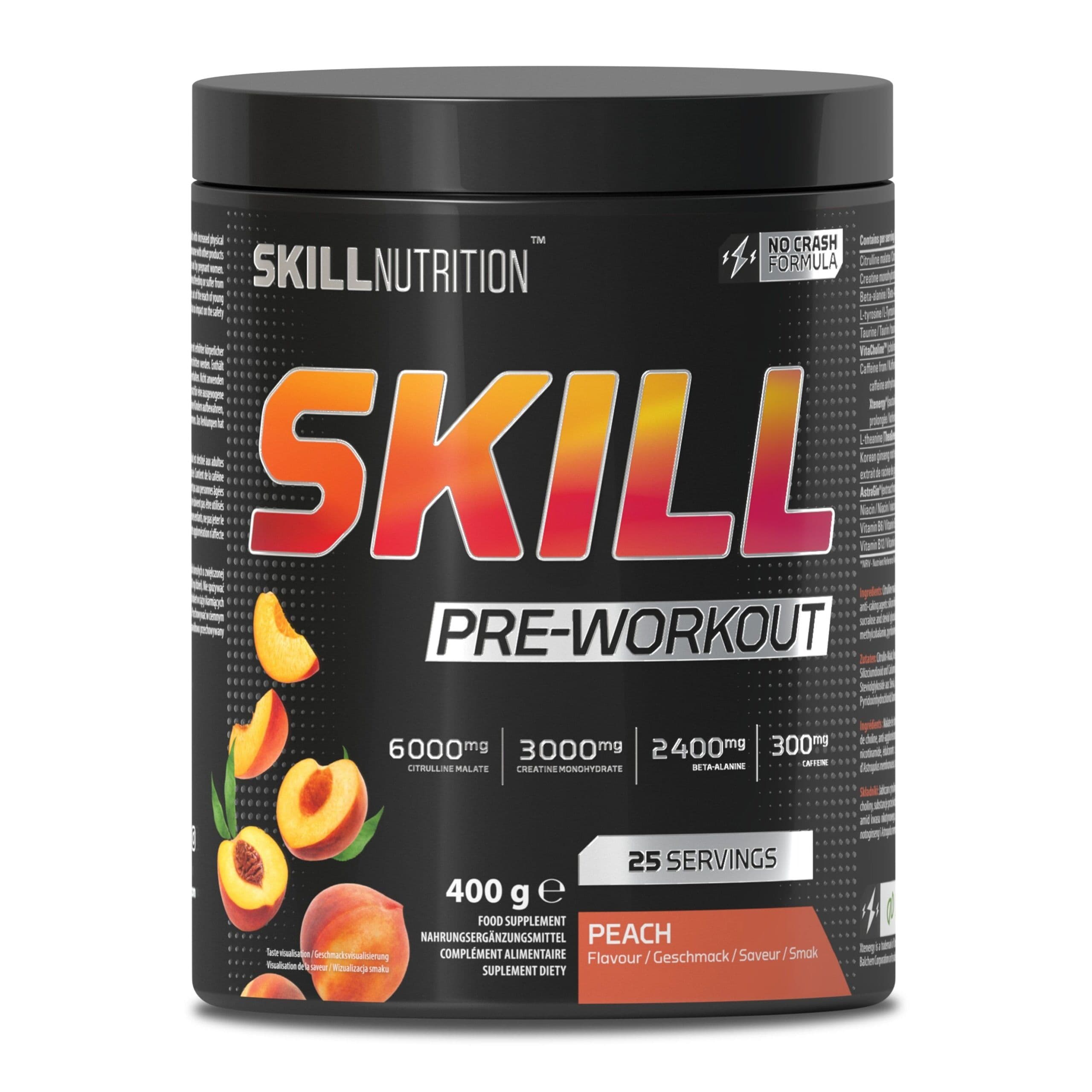 Skill Pre-Workout, Peach - 400g