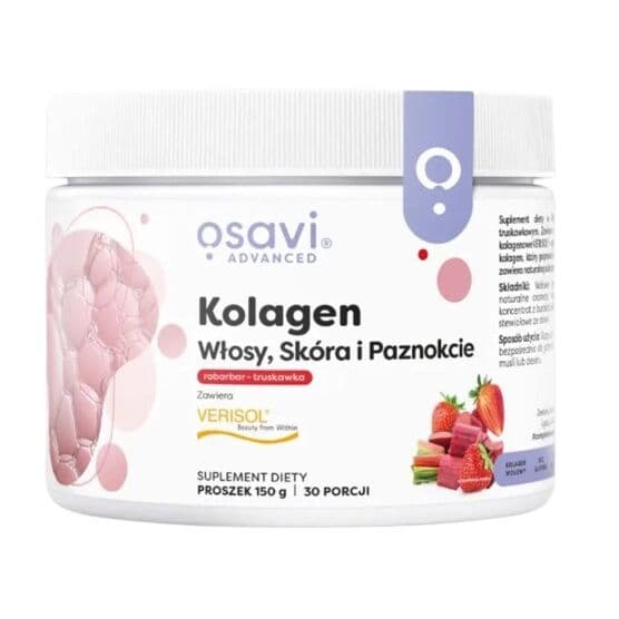 OSAVI Collagen, hair, skin & nails, rhubarb-strawberry (150 g)