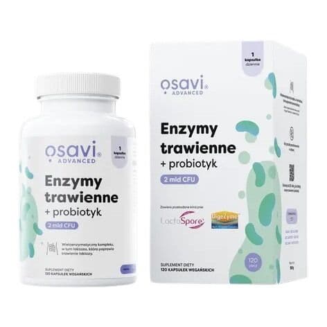 OSAVI Digestive enzymes + probiotic (120 capsules)