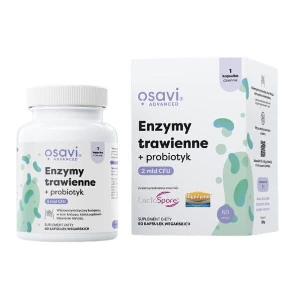OSAVI Digestive enzymes + probiotic (60 capsules)
