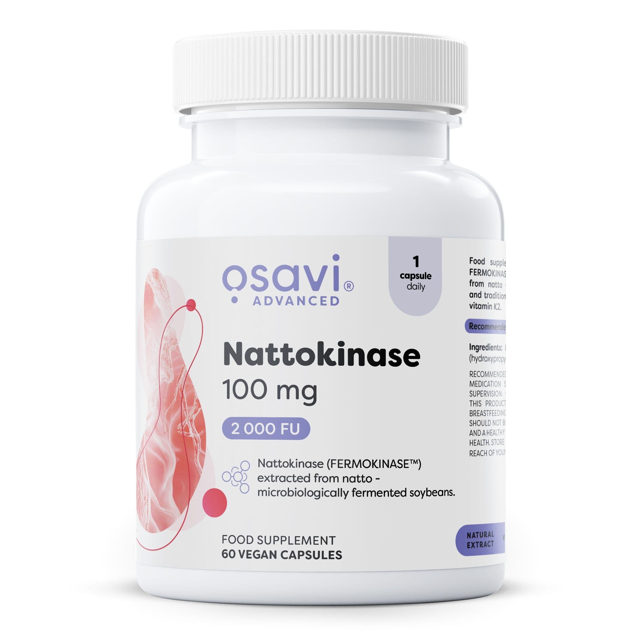 Nattokinase, 100 mg - 60 vegan capsules
