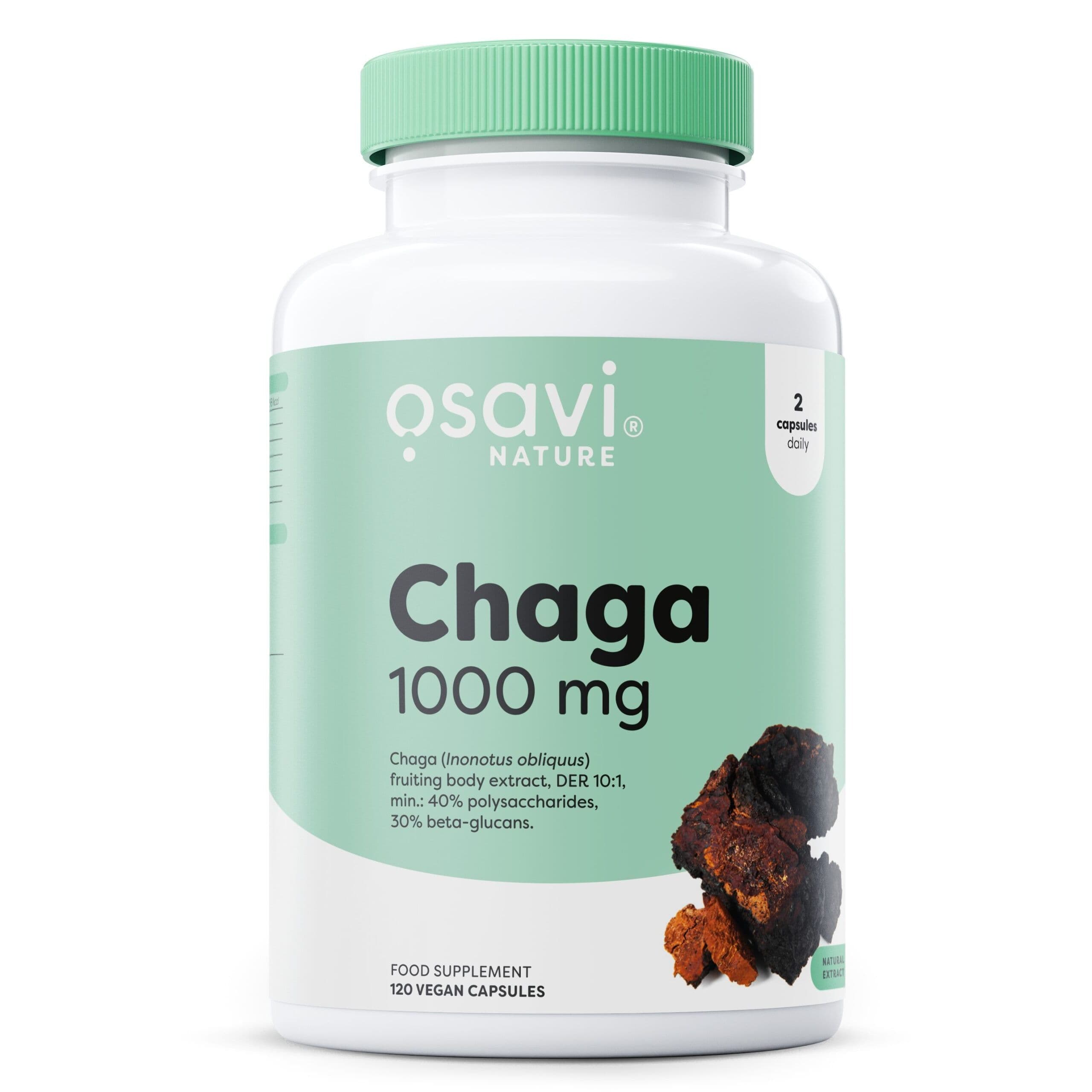 Chaga, 1000mg – 120 vegan capsules