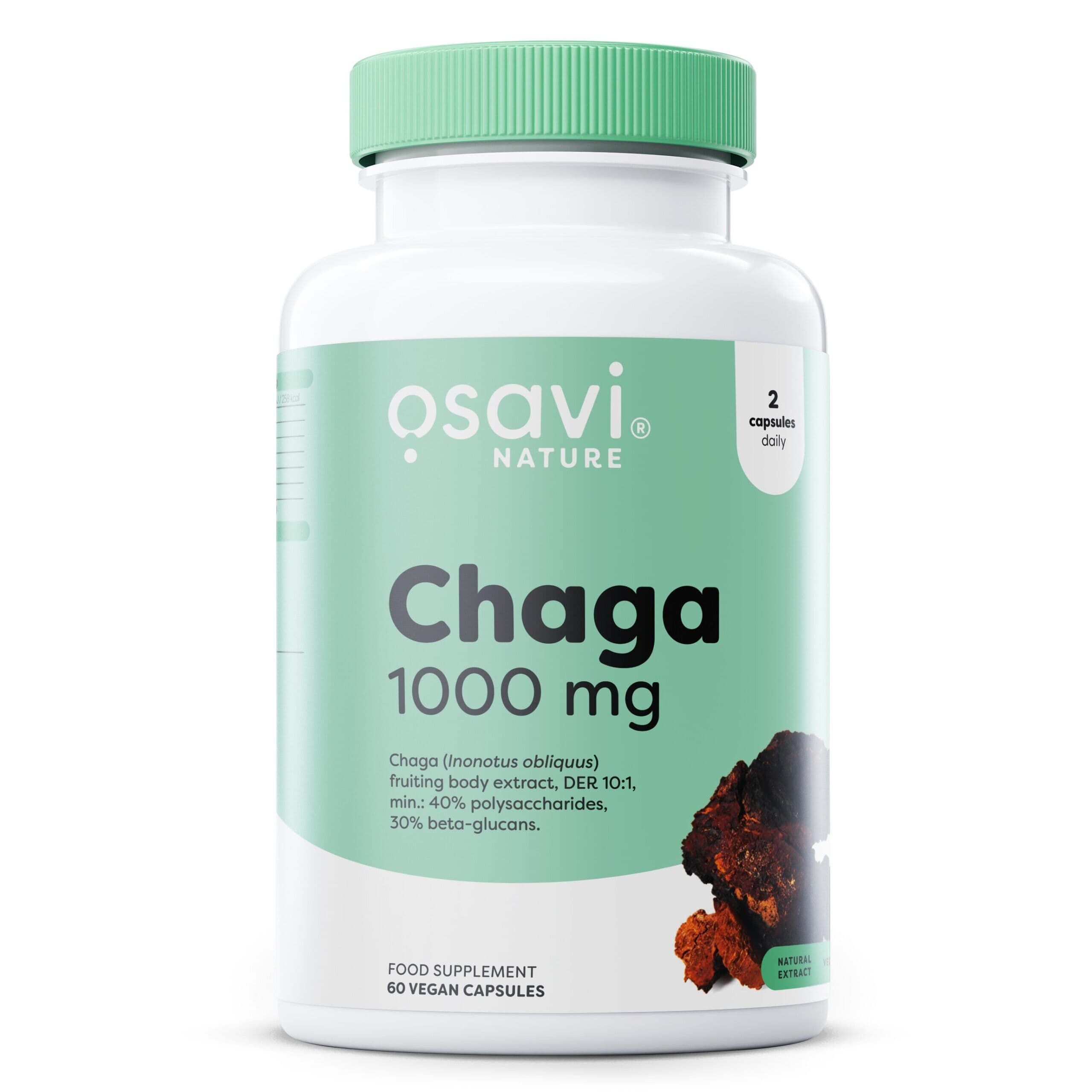 Chaga, 1000mg – 60 vegan capsules