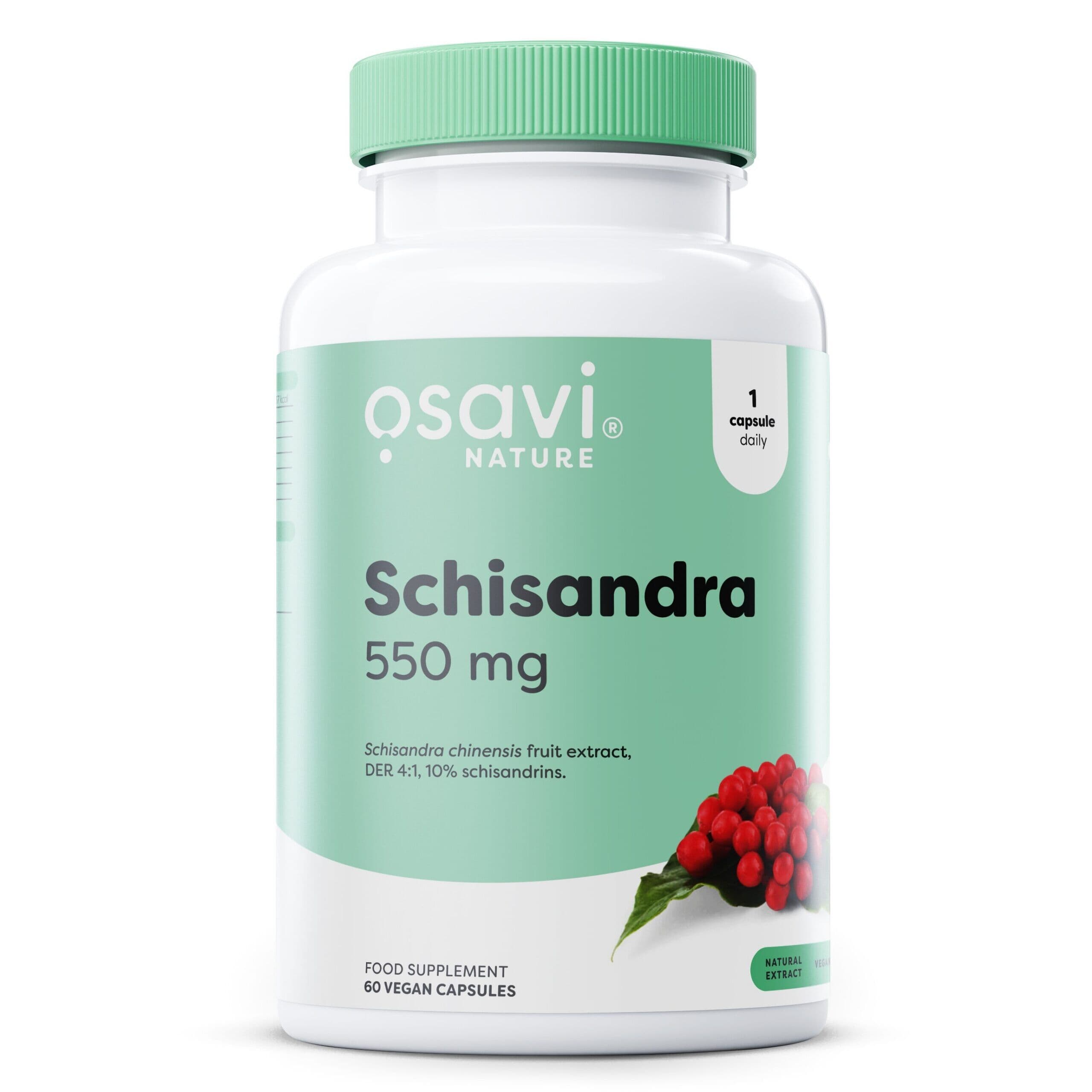 Schisandra, 550 mg – 60 vegan capsules