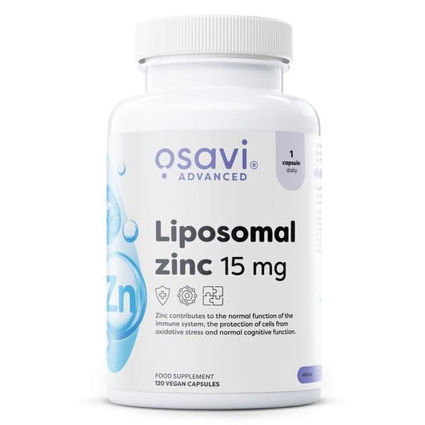 Liposomal Zinc, 15mg – 120 vegan capsules
