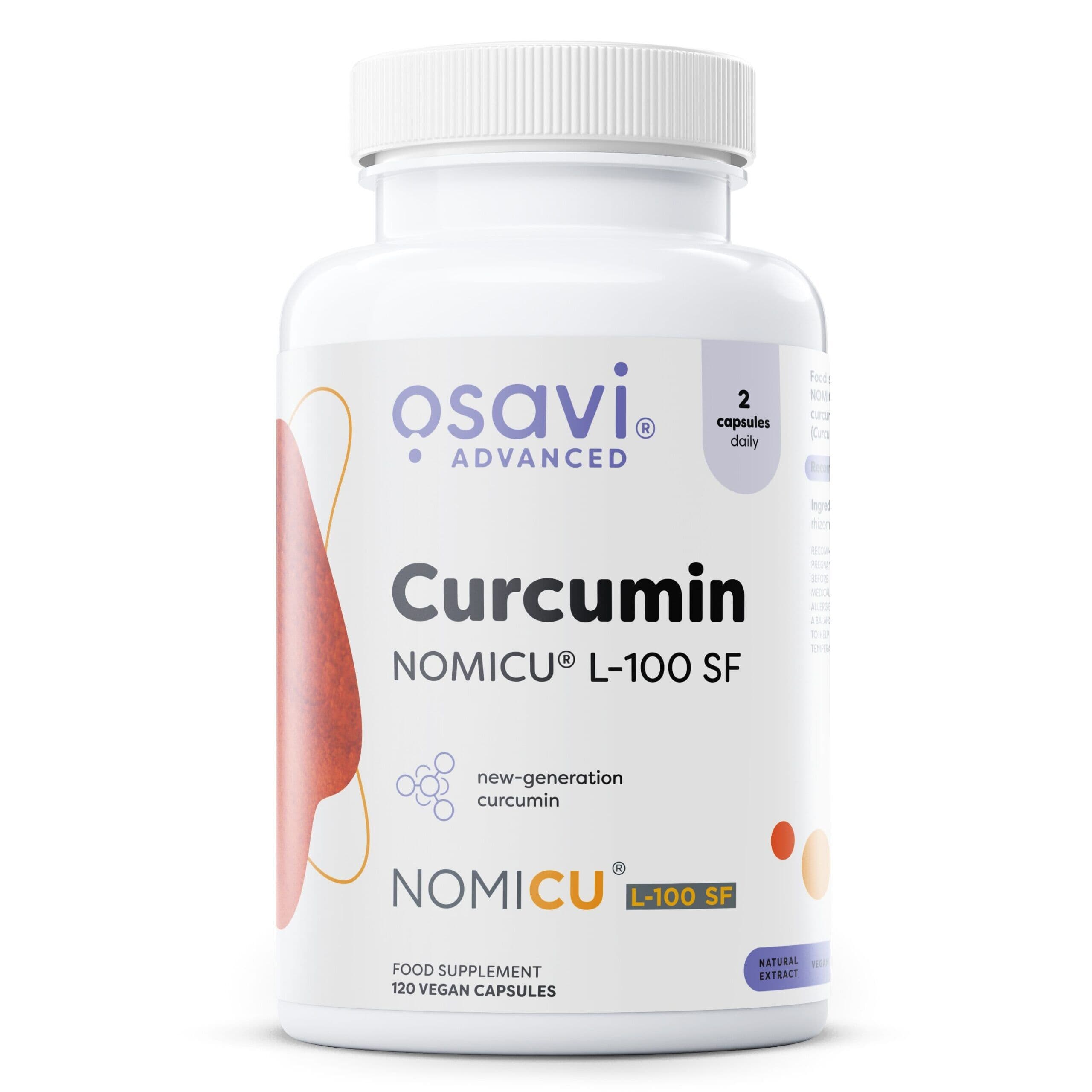 Curcumin NOMICU L-100 SF – 120 cápsulas veganas