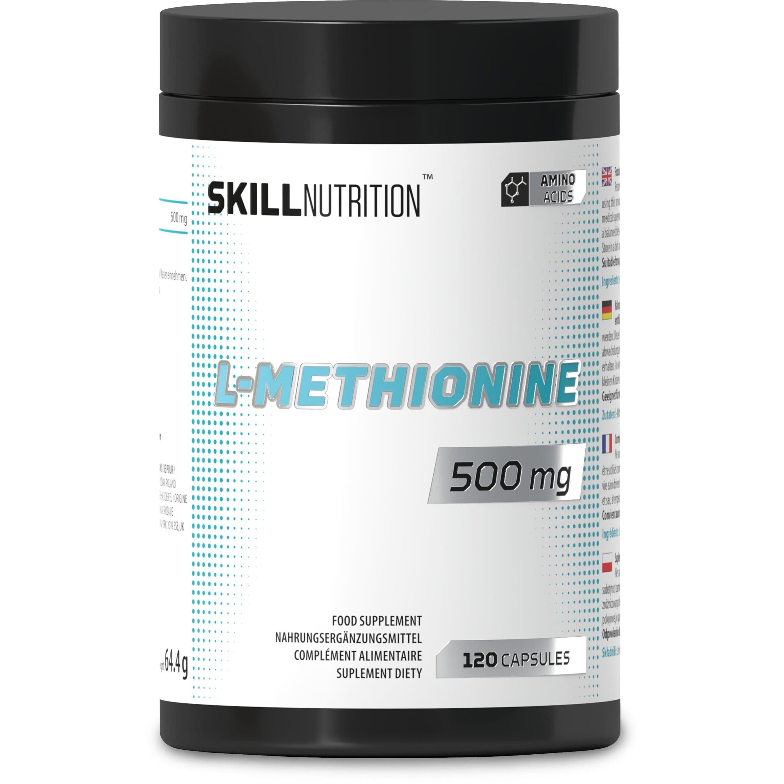 Skill Nutrition – L-Methionine, 500mg – 120 vegan capsules