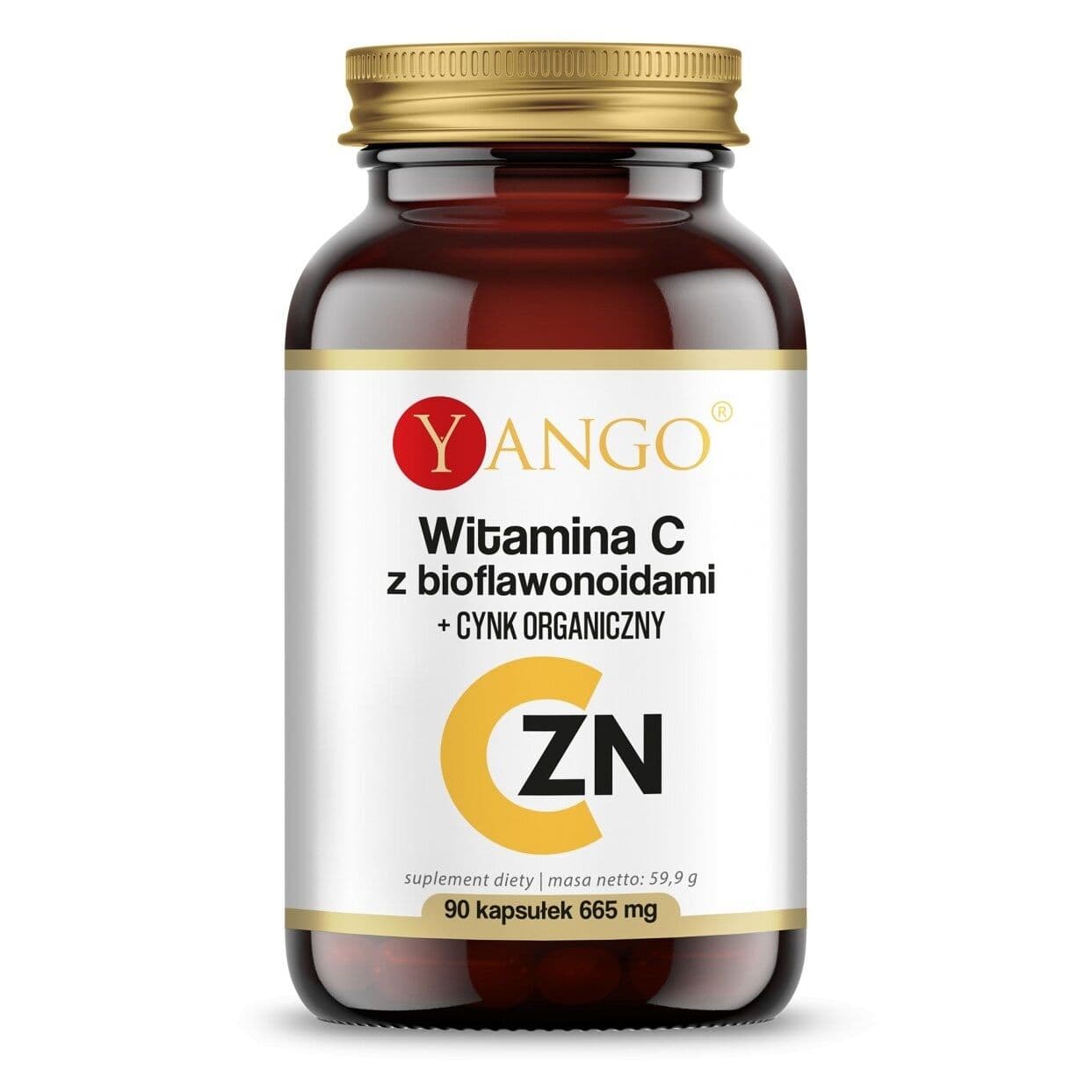 YANGO Vitamin C with Bioflavonoids + Organic Zinc (90 capsules)