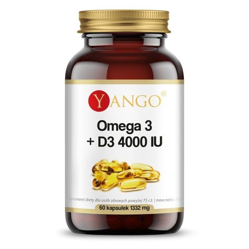 YANGO Omega 3+D3 4000IU (60 capsules)