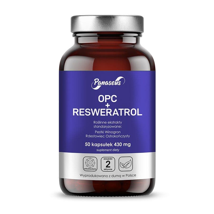 PANASEUS OPC + resveratrol (50 capsules)