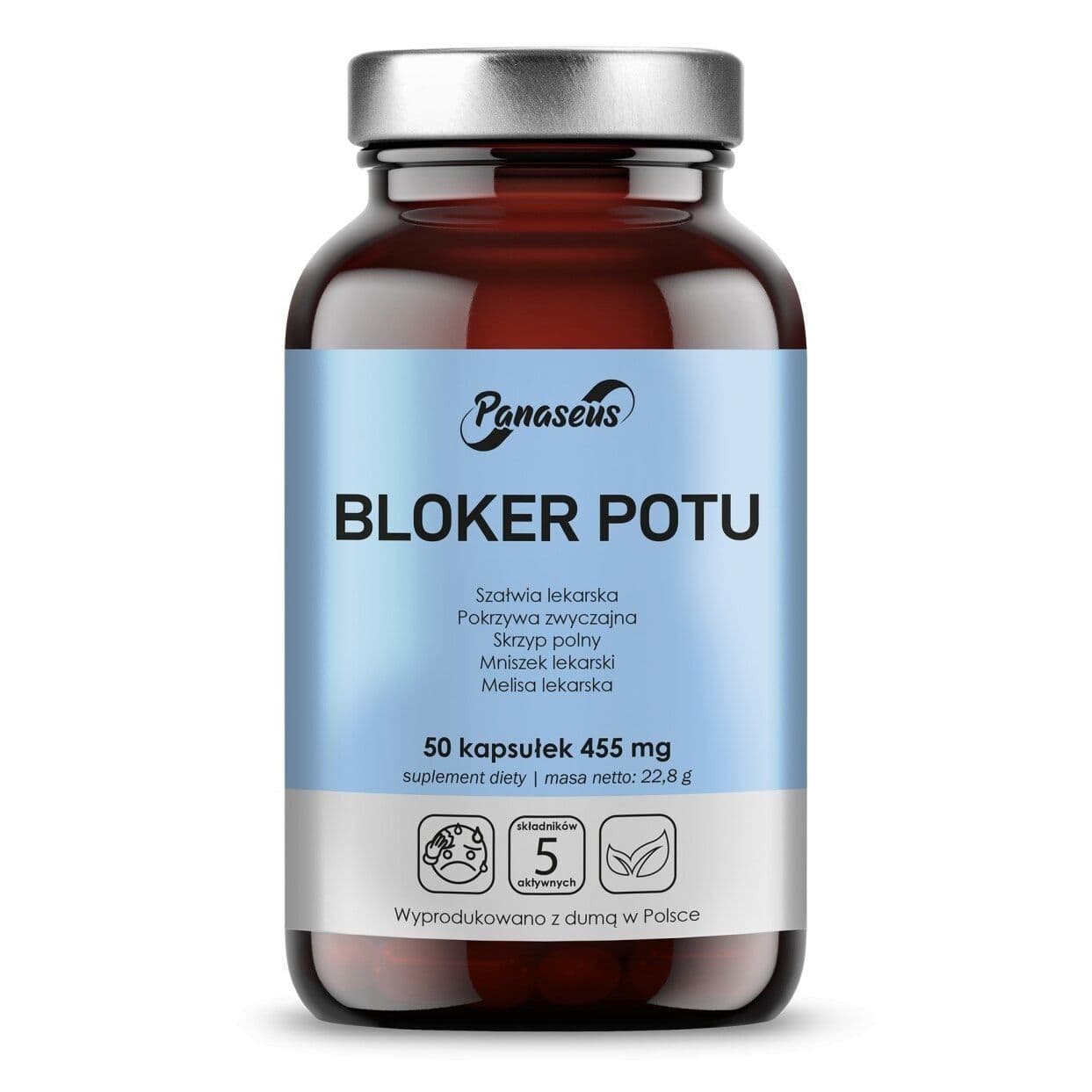PANASEUS Sweat blocker - 50 capsules