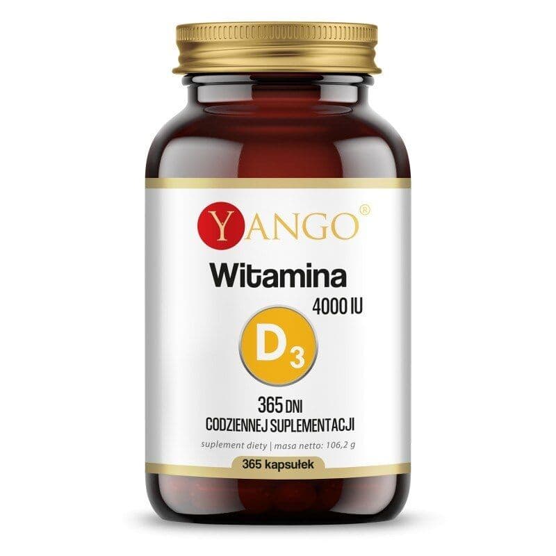 YANGO Vitamin D3, 4000 IU, 100 µg (365 capsules)