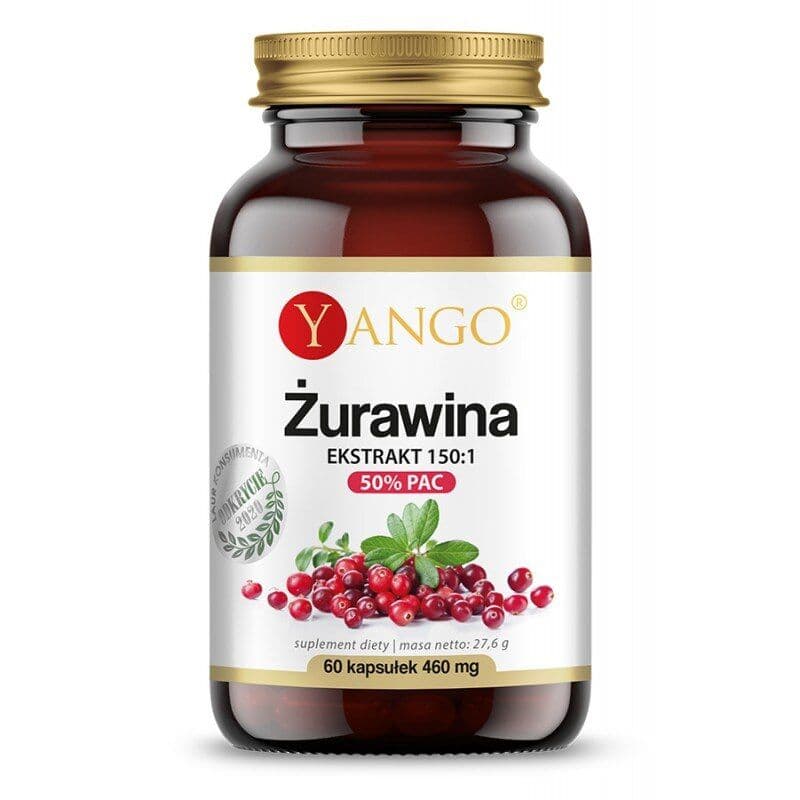 YANGO Cranberry – 50% proanthocyanidins – extract 150:1 (60 capsules)