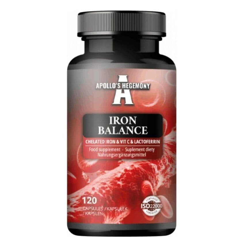 Iron Balance Chelated Iron & Vit C & Lactoferrin – 120 capsules