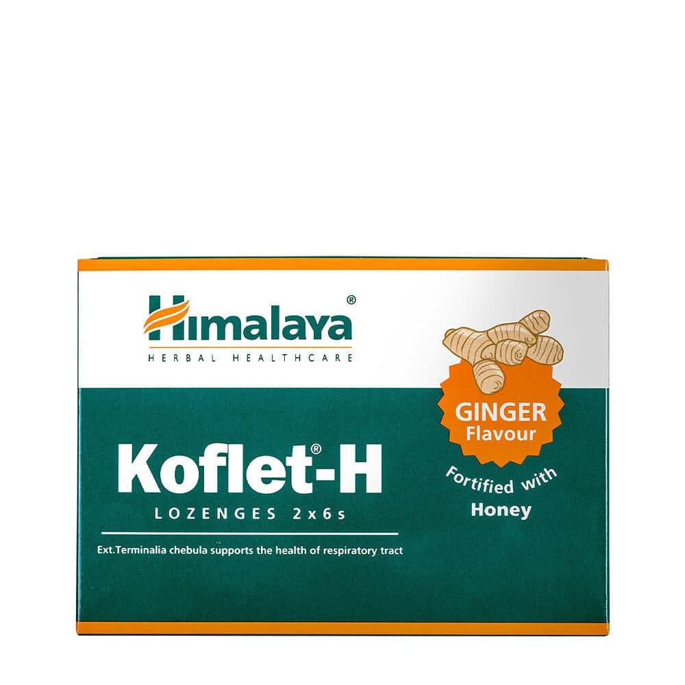Koflet-H, Ginger – 12 lozenges
