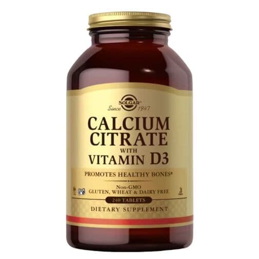 SOLGAR Calcium Citrate with Vitamin D3 (240 tabs)