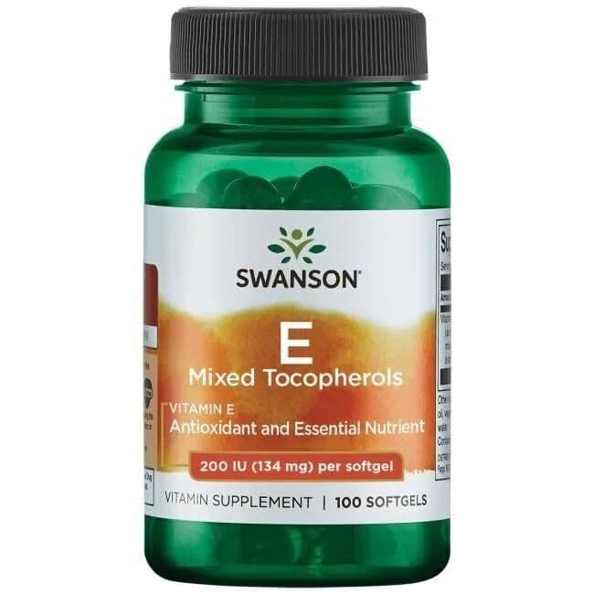 SWANSON Witamina E mieszanka 200IU 100sgels