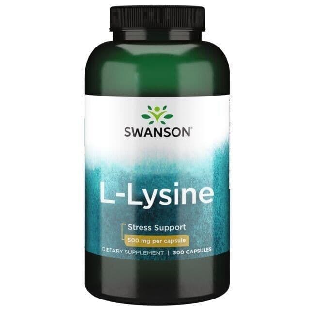 Lysine, 500mg Free-Form – 300 capsules