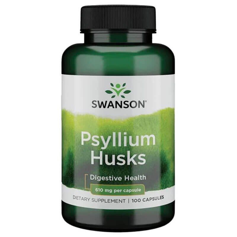 Psyllium Husks, 610mg – 100 capsules