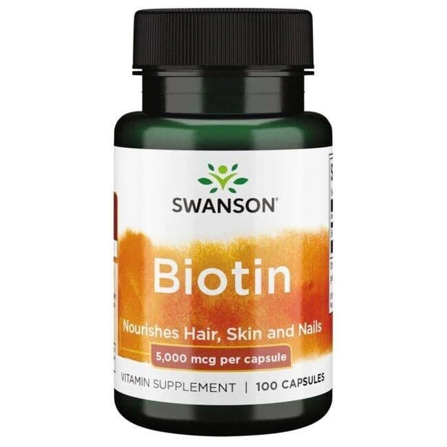 Biotin, 5000µg – 100 capsules