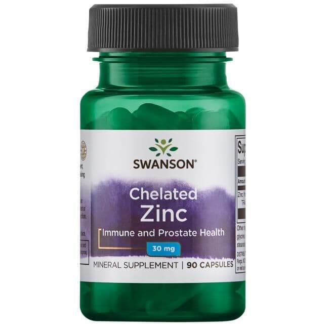 Chelated Zinc, 30mg – 90 capsules